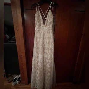 Lulus Long Lace Dress